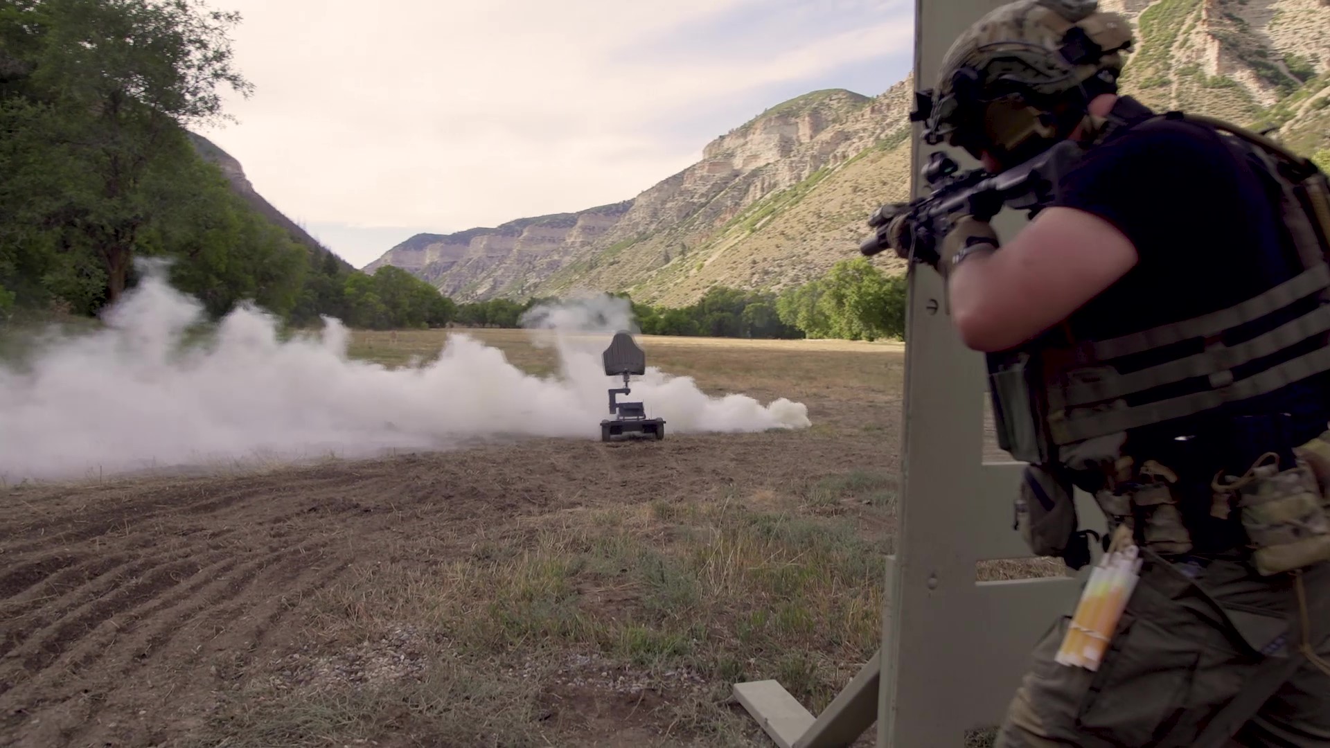 SWAT training with ATS Targets 9-Hole, MT-74 Robot, and PT-61B Turning Target